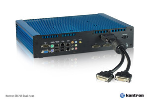 Embedded Box PC with integrated graphics accelerator empowers space saving, fanless multi-display installations