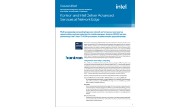  Kontron and Intel Deliver Advanced Services at Network Edge