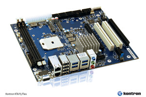 Neues Kontron Flex-ATX Motherboard mit AMD R-Series APU für grafikintensive und hochparallele Applikationen