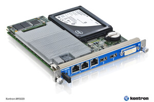 Kontron double-width AdvancedMC™ processor module AM5020 with Intel® Core™ i7 processor technology