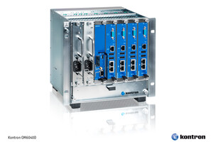 Kontron OM6040D: Compact MicroTCA™ Platform now with up to four double-width full-size AdvancedMC™ modules