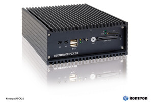 Kontron MICROSPACE® MPCX28: In-Vehicle PC mit  Intel® Atom™ Z530 Prozessor