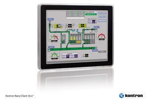 Kontron Nano Client 10.4“: Panel PC mit  Intel® Atom™ Prozessor im Edelstahlgehäuse