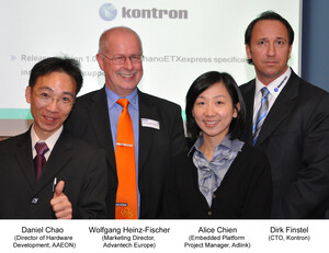 Aaeon, Adlink, Advantech and Kontron jointly release nanoETXexpress 1.0 specification