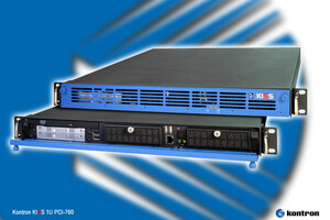 Kontron KISS 1U PCI-760: Ultra flache 1HE Industrieserver mit Intel® Quadcore Prozessoren