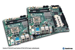 Two new Kontron basic motherboards with 45nm Intel® quad-core processor